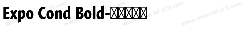 Expo Cond Bold字体转换